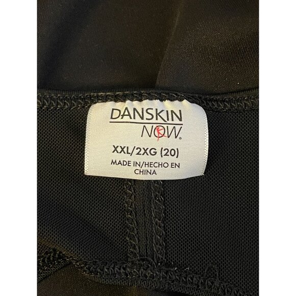 Danskin Now Dri More black mesh XXL tong tank athletic athleisure stretch open - Picture 4 of 7